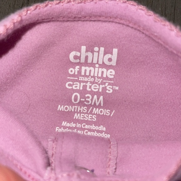 3 For $12 Baby Girl Child Of Mine Footies - Picture 6 of 11